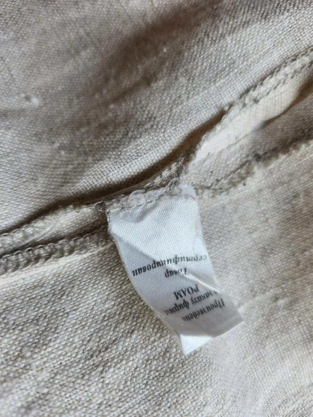 Vintage Minimalist 100% Linen Blazer Quite Luxury Coastal Grandma Neutral Beige